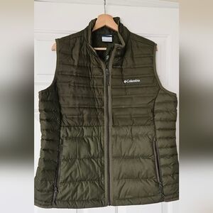 Columbia - Olive Green Quilted Insulated Vest - XL